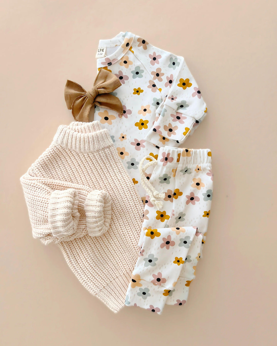 Girls Floral Lounge Set
