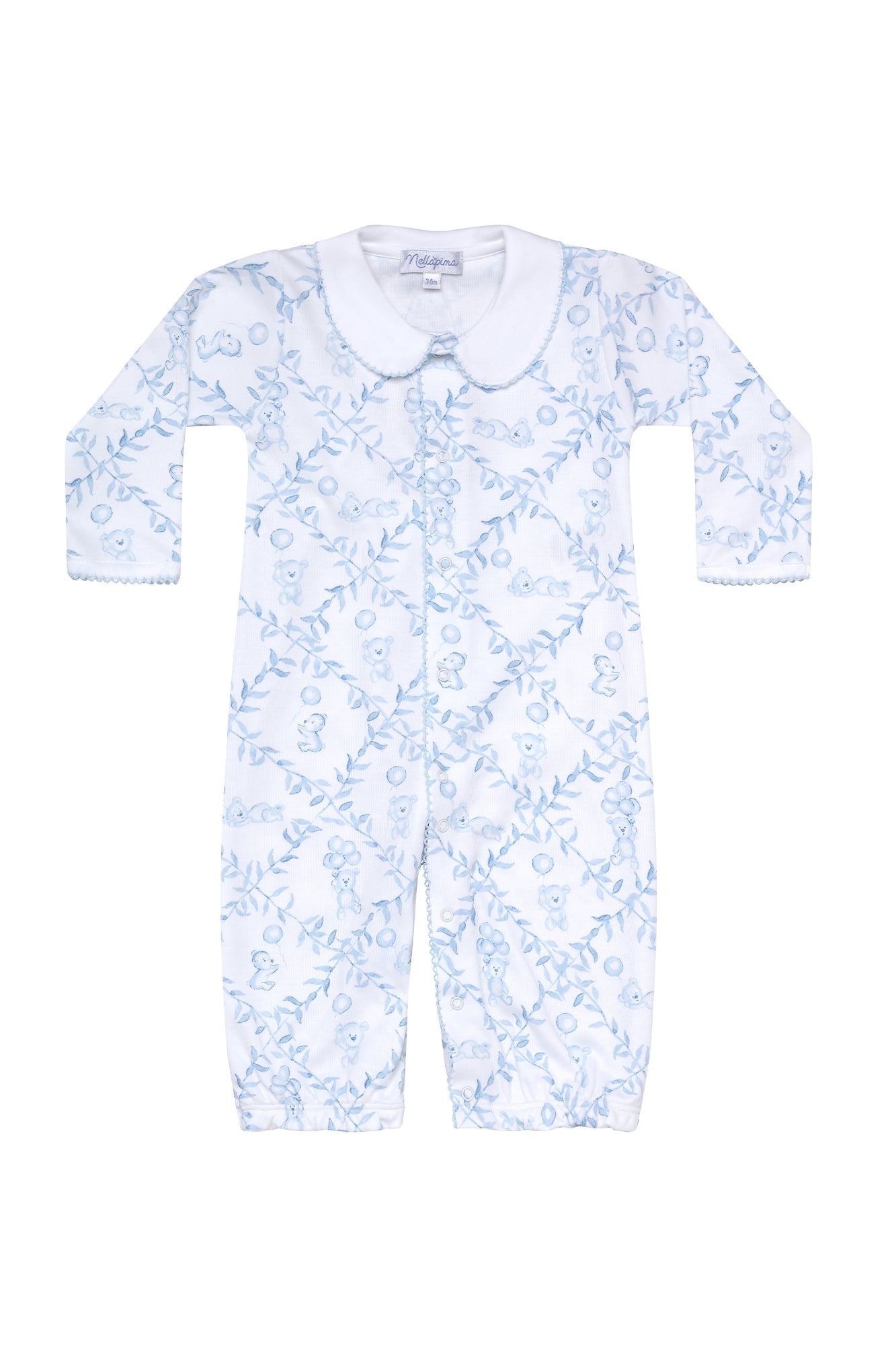 Baby Boy Blue Bears Trellace Baby Converter Gown
