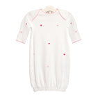 BABY JOSIE HEART COTTON KNIT SACK