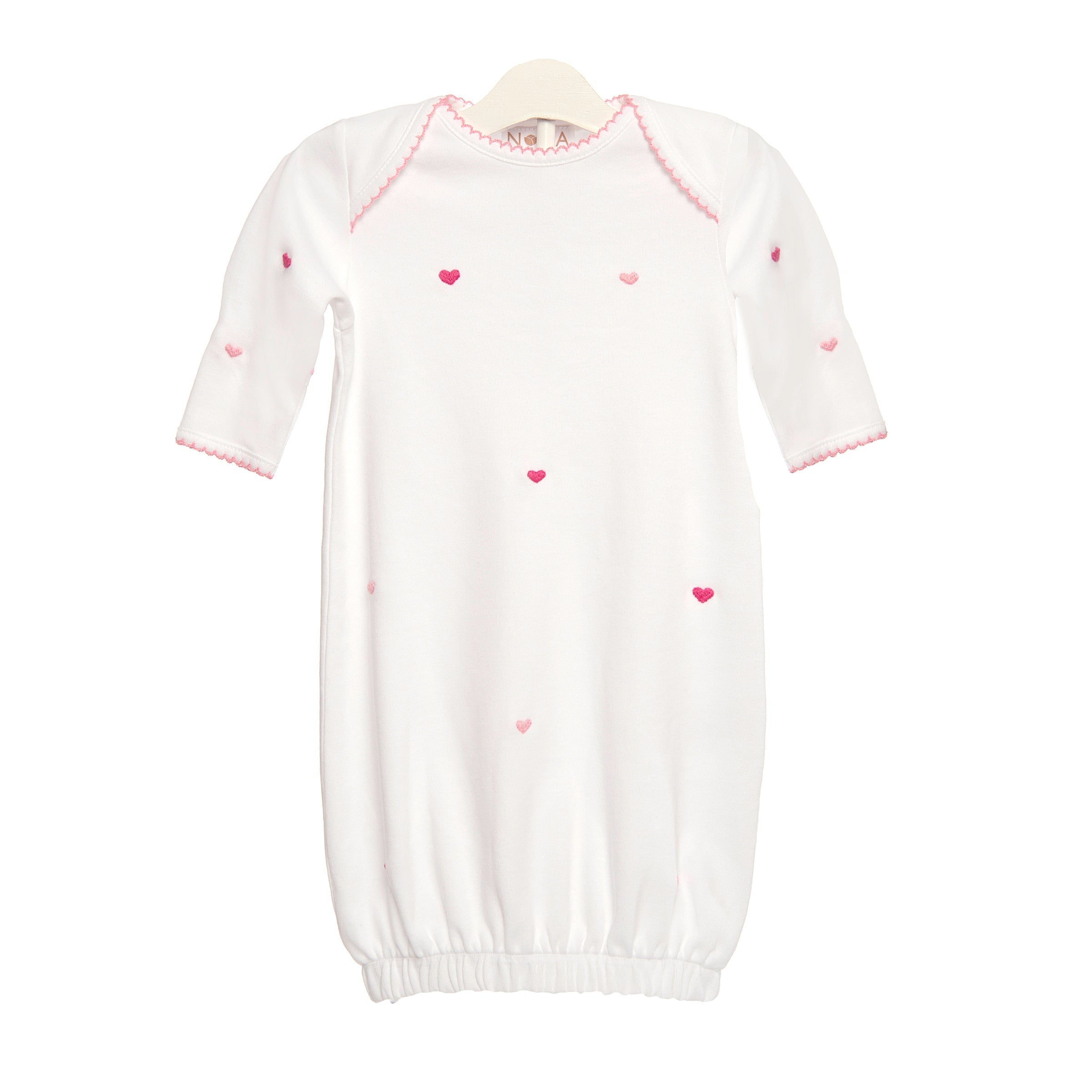 BABY JOSIE HEART COTTON KNIT SACK