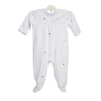 BABY JOSIE HEART COTTON KNIT FOOTIE