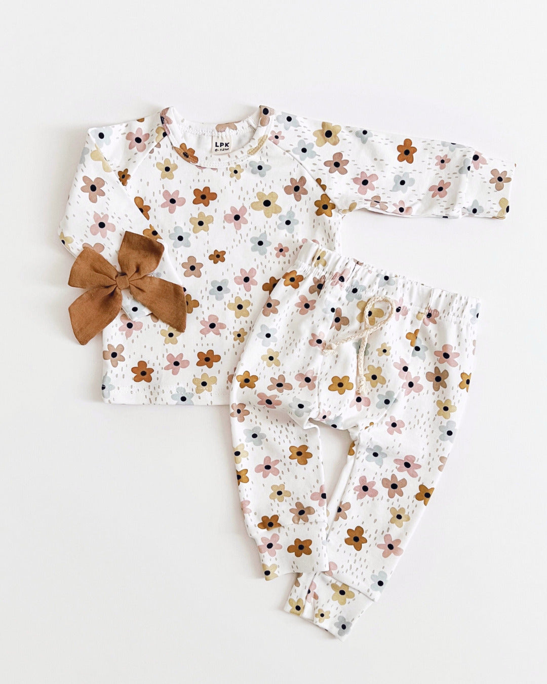 Girls Floral Lounge Set