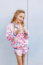 Girls Satin Bow Jacket