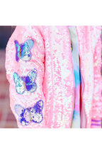 Girls Mariah Sequins Bomber Jacket