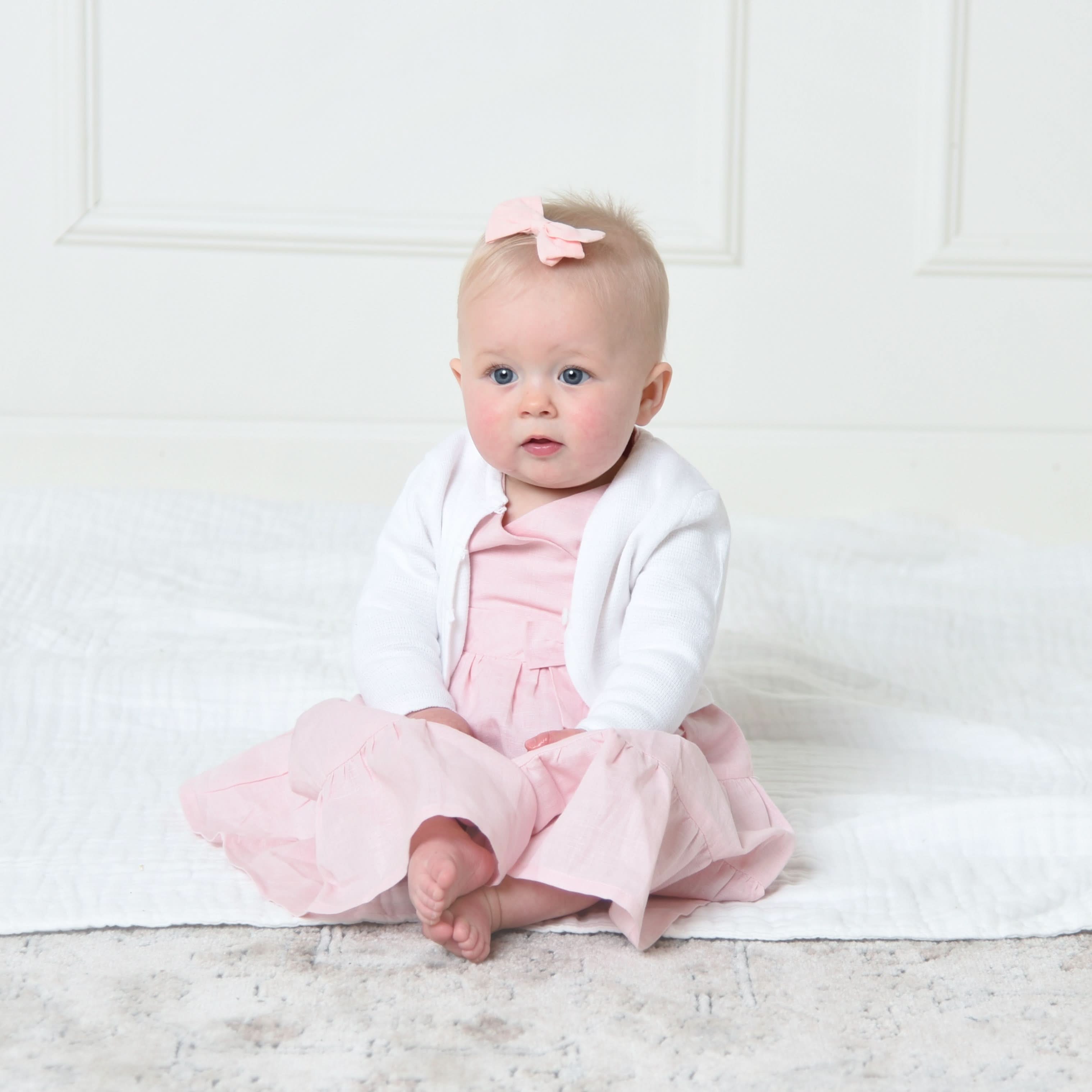 Baby Cropped Curved Hem Cardigan