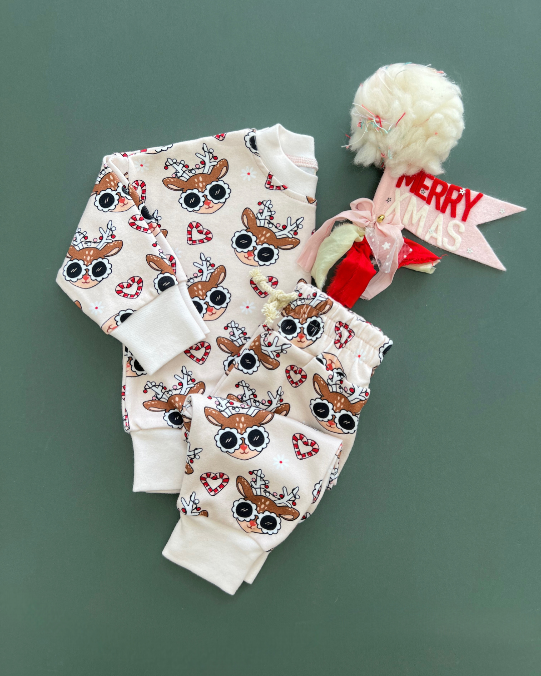 Girls Jogger Set |  Deer Holiday