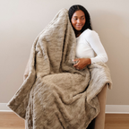 PATTERNED FAUX FUR XL THROW BLANKETS
