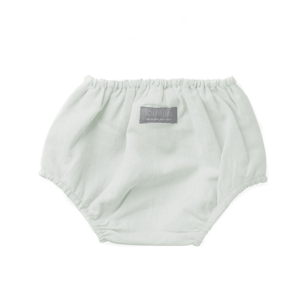 French Grey Linen Baby Bloomer