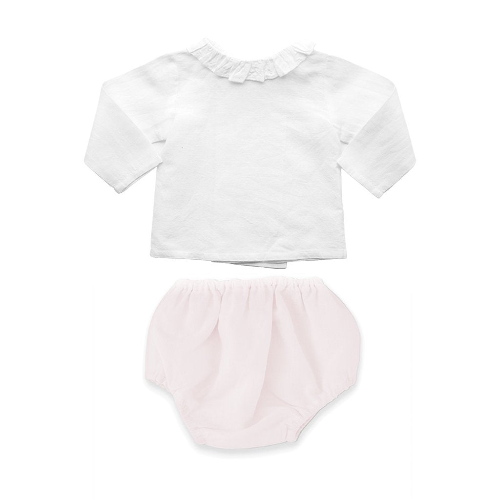 Baby Girl Blossom Pink Bloomer and Blouse Set
