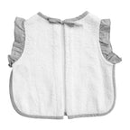 Apron Baby Bib | Husk Grey Ruffle