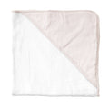 Baby Hooded Towel and Wash Glove | Blossom Pink Linen