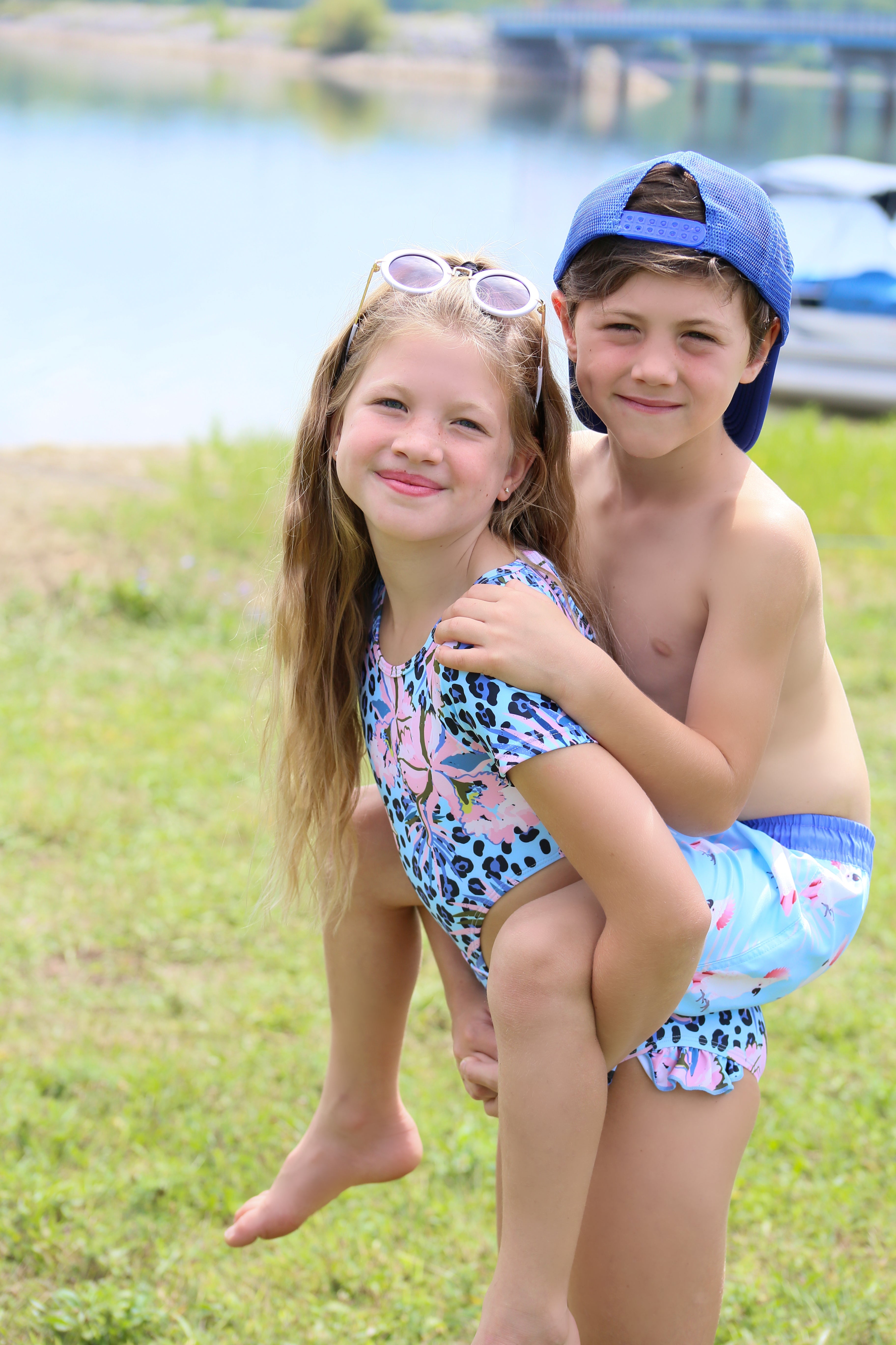 Emerald Toucan Bay Boys Swim Trunks