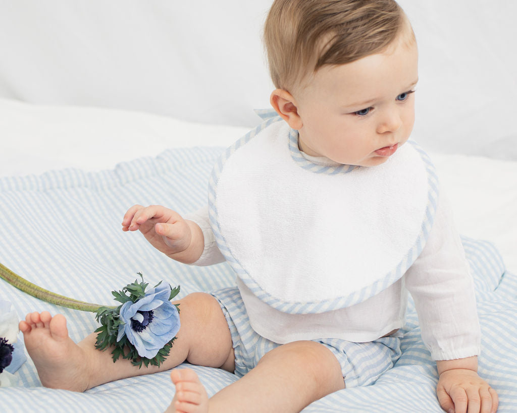 Baby Boys Short | pale blue gingham