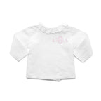 Baby Girl Easter Set | White Linen Frill Bloomer and White Linen Blouse