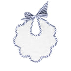 Scalloped Bib | Harbor Island Stripe