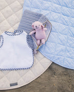 Round Quilted Linen Play Mat