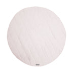 Round Quilted Linen Play Mat