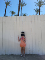 Pink and Yellow Ruffle Two-Piece Swimsuit