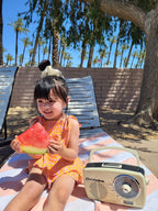 Pink and Yellow Ruffle Two-Piece Swimsuit