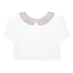 Baby Girl Double Button Blouse  | Liberty 'Eloise' Pink