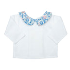 Baby Girl Double Button Blouse | Liberty 'Betsy' Blue