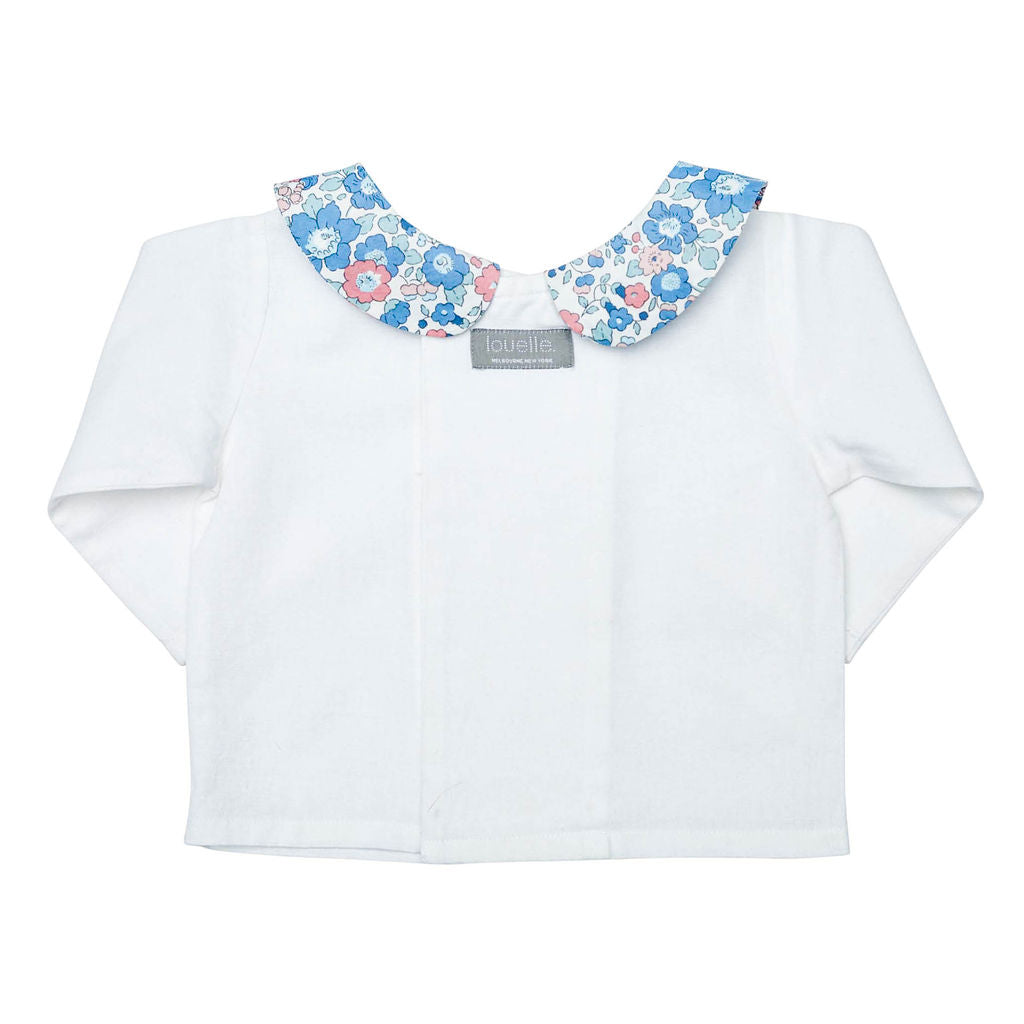 Baby Girl Double Button Blouse | Liberty 'Betsy' Blue