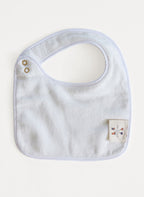 Organic Blue Madame Butterfly Bib