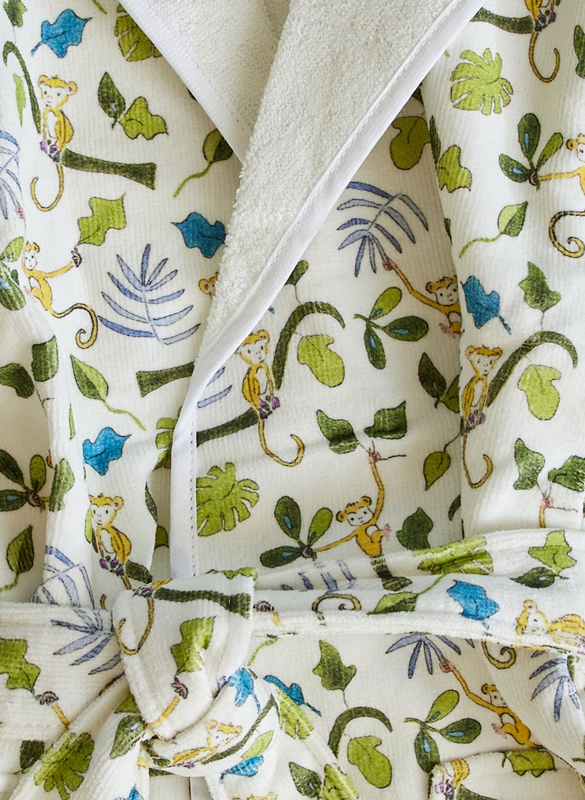 Organic Happy Monkey Bathrobe