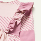 Recycled Cotton Buffalo Check RuffleDress