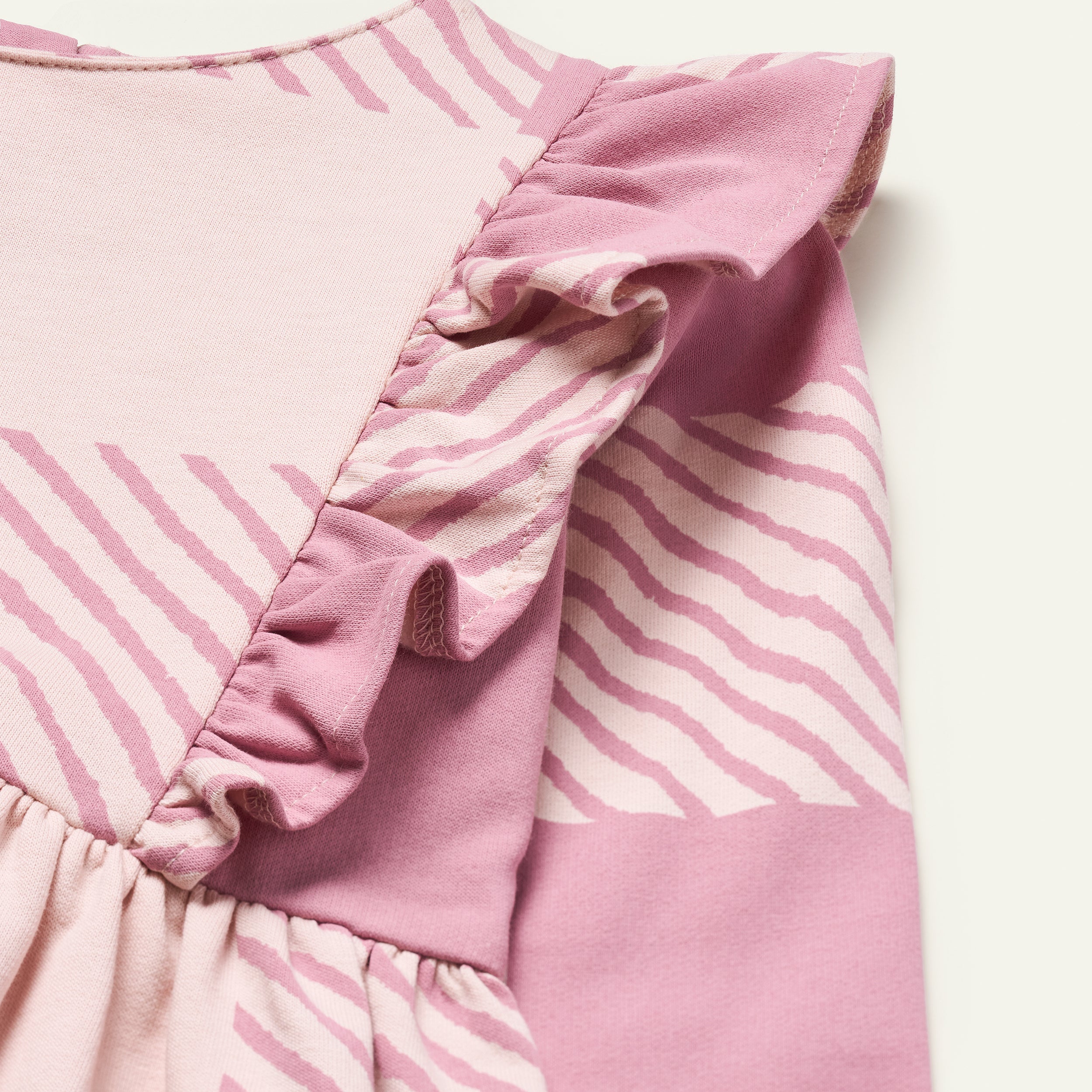 Recycled Cotton Buffalo Check RuffleDress