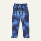 Recycled Cotton Blue Grid Jogger