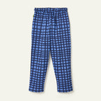 Recycled Cotton Blue Grid Jogger