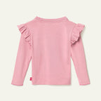 Recycled Cotton MC Ruffled T-Shirt