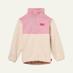 Recycled Cotton and Sherpa Pink Zip up