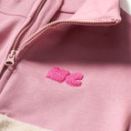 Recycled Cotton and Sherpa Pink Zip up