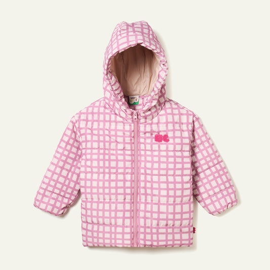 Pink Grid Puffer