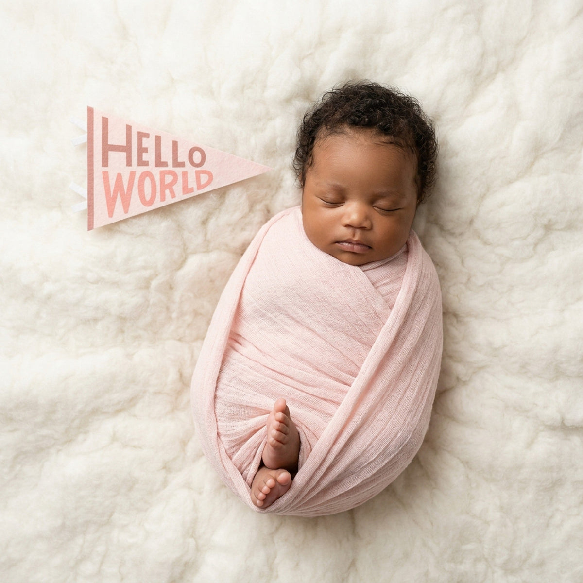 Blushing Meadow Petit Milestone Pennant