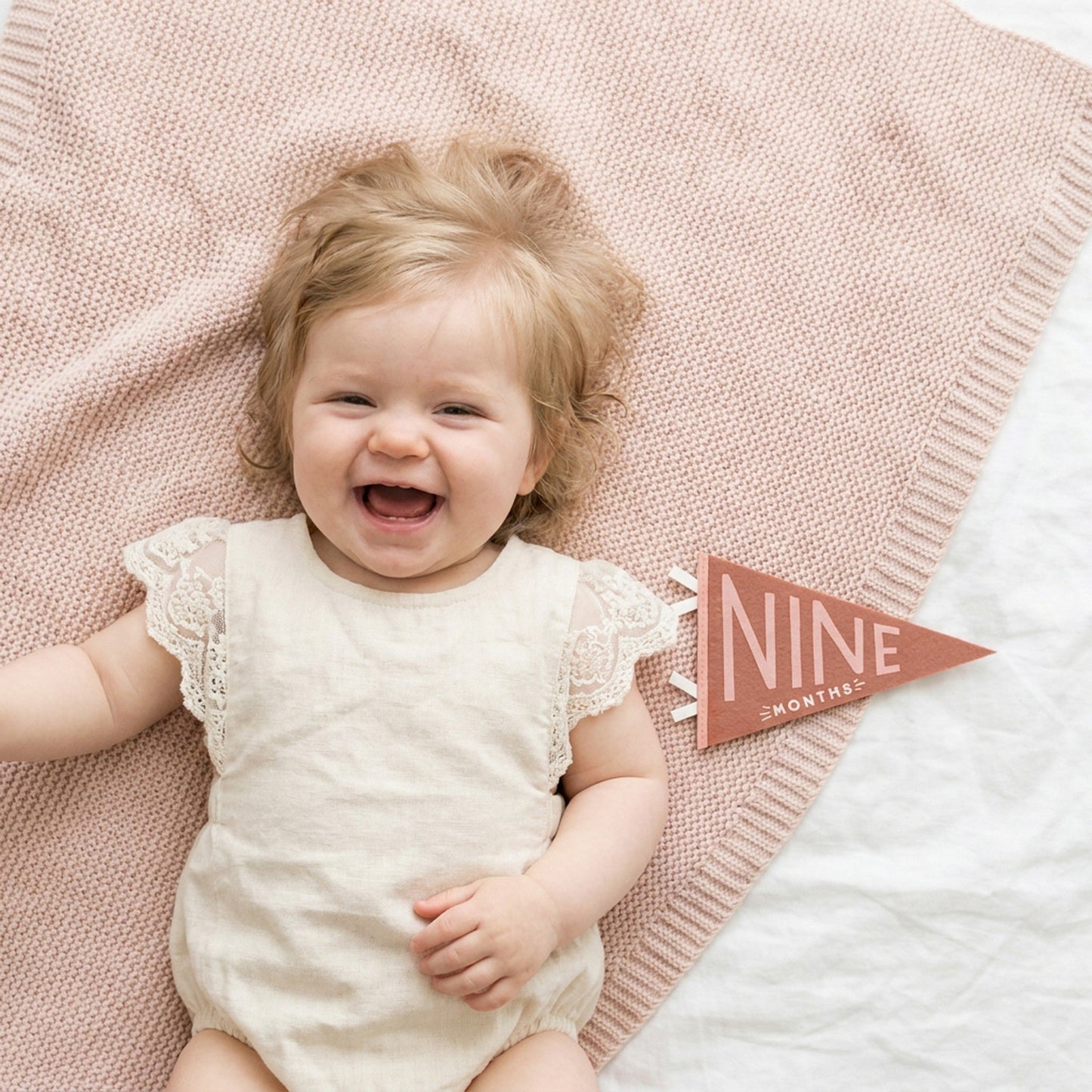 Blushing Meadow Petit Milestone Pennant