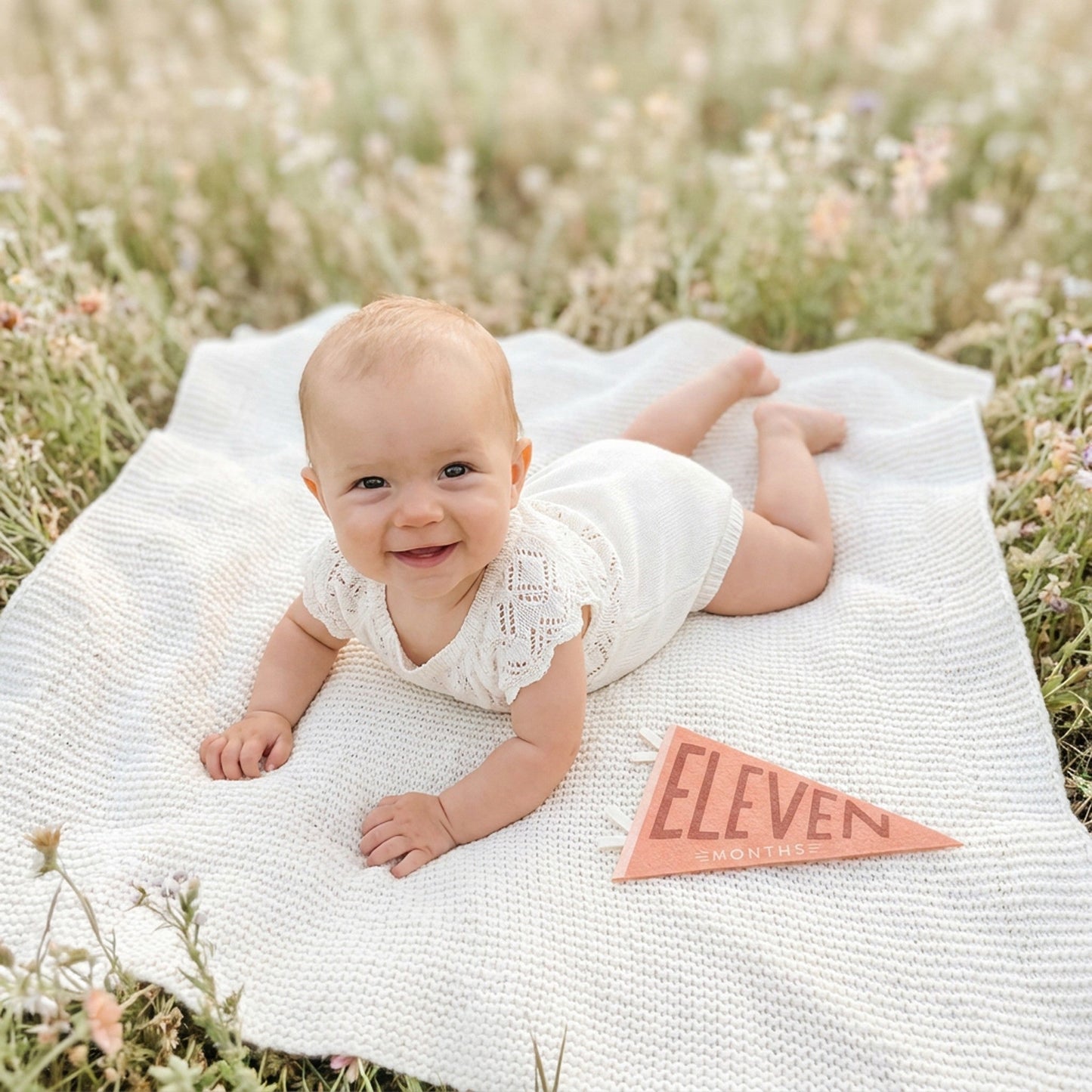 Blushing Meadow Petit Milestone Pennant