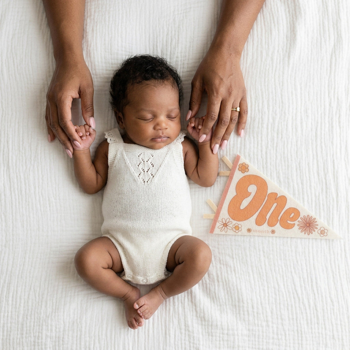 Flower Child Petit Milestone Pennant