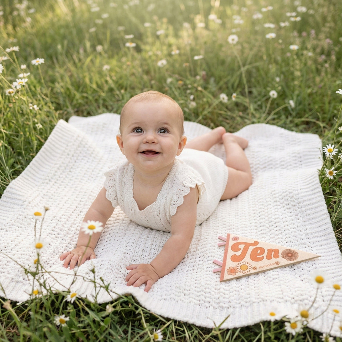 Flower Child Petit Milestone Pennant