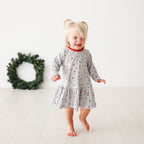 Holiday Dalmatian Swing Dress