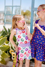 Girls Donut Two-Piece Athletic Tank and Skort Set