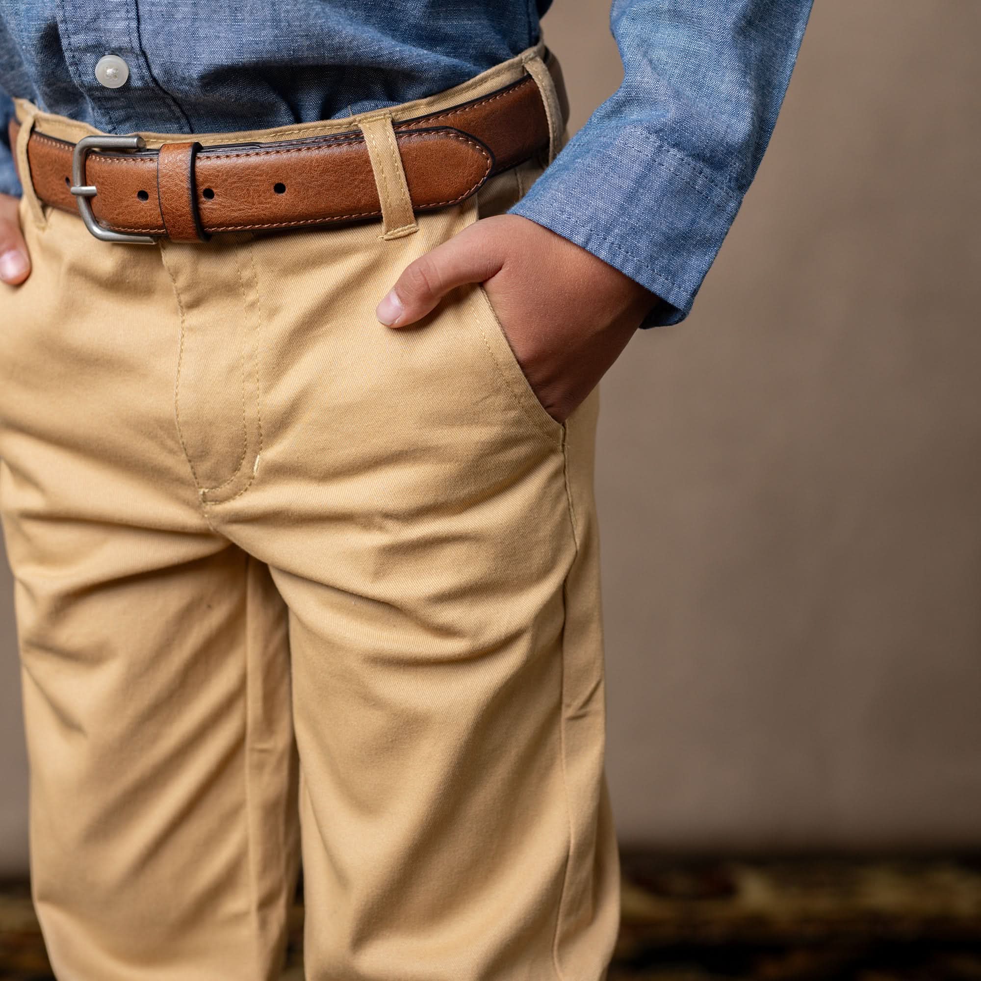 Boys Organic Skinny Stretch Twill Chino