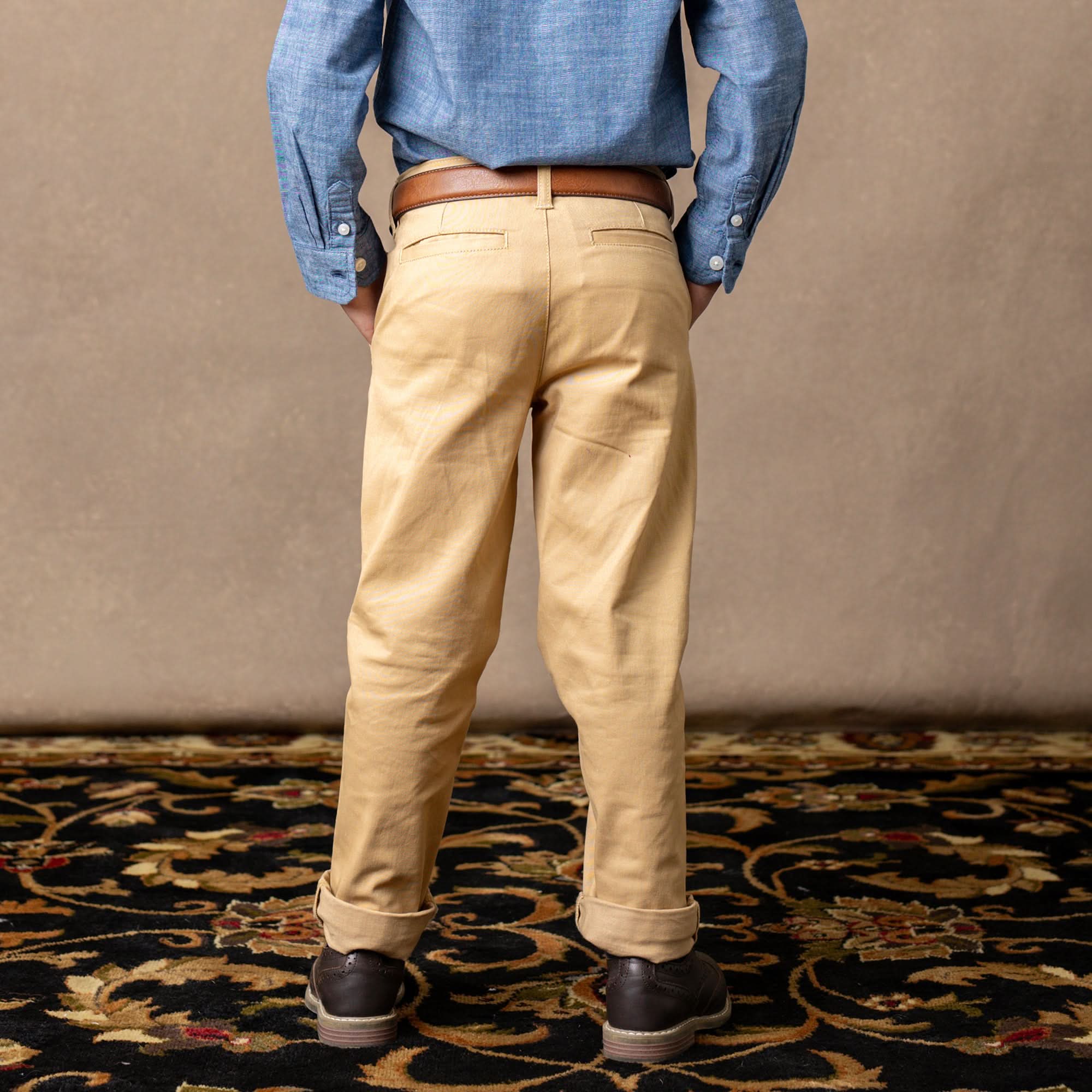 Boys Organic Skinny Stretch Twill Chino