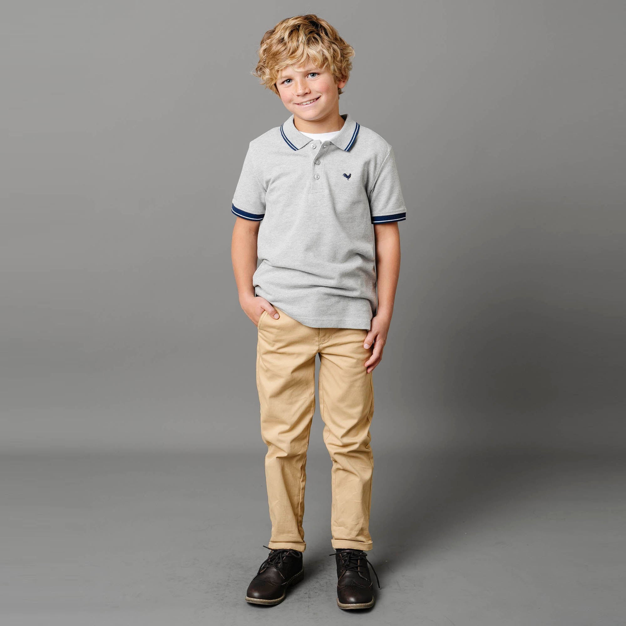 Boys Organic Skinny Stretch Twill Chino