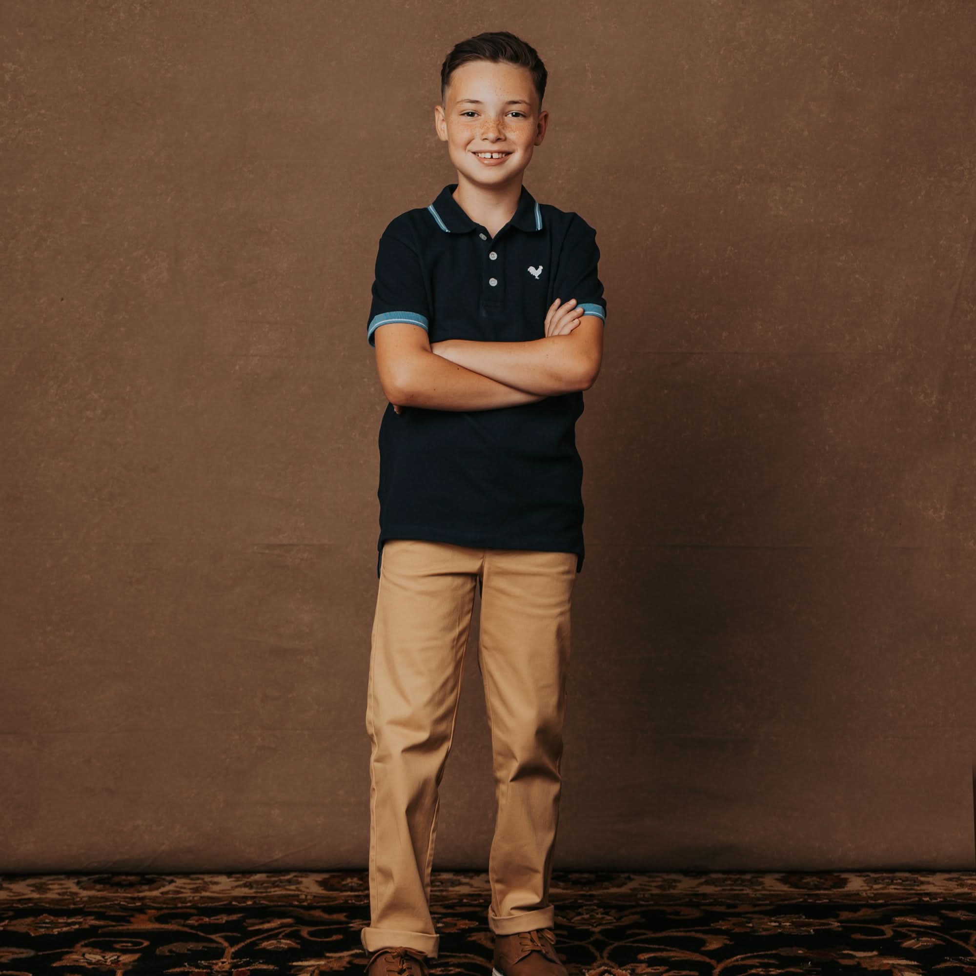 Boys Organic Skinny Stretch Twill Chino