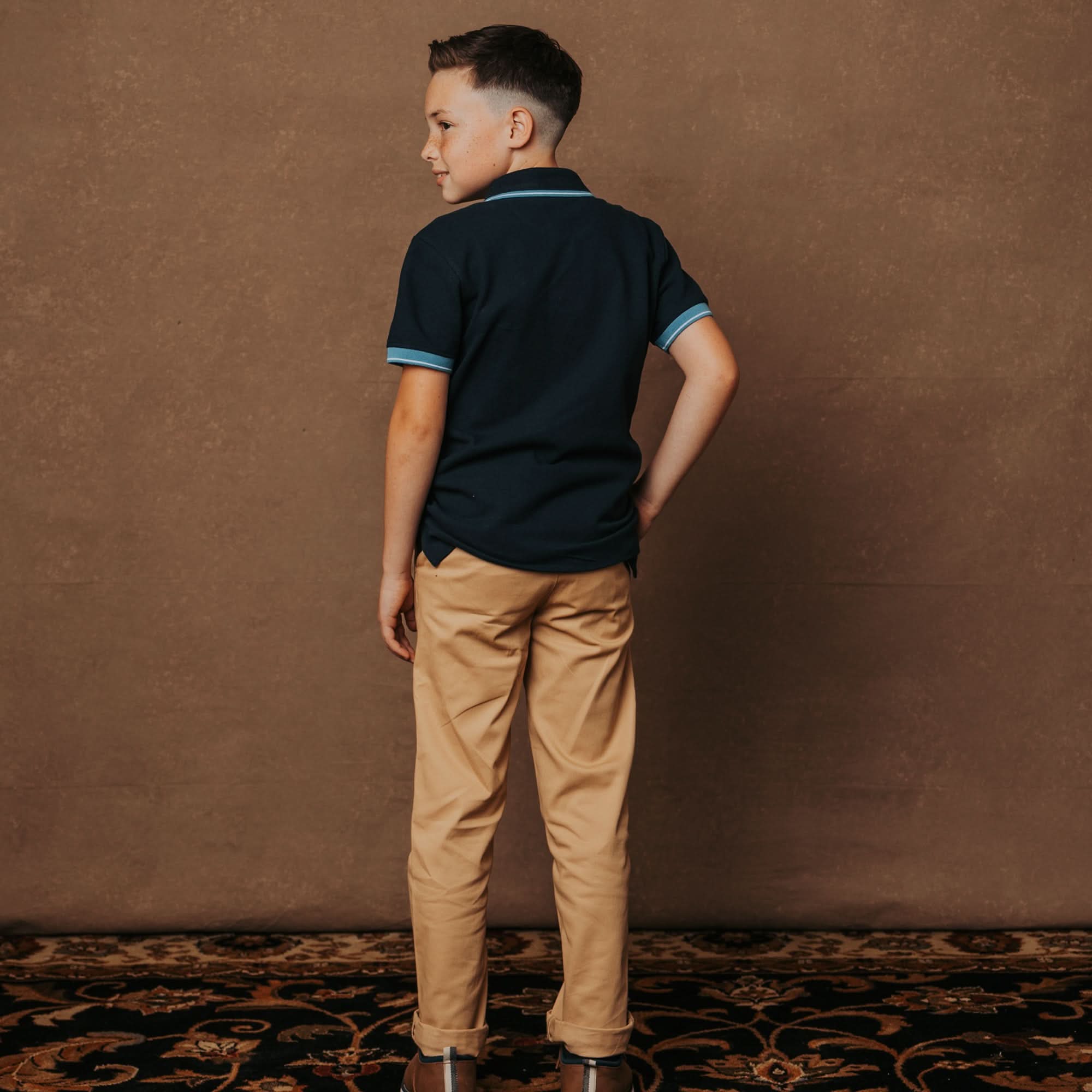 Boys Organic Skinny Stretch Twill Chino