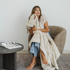 Patterned Faux Fur Throw Blanket