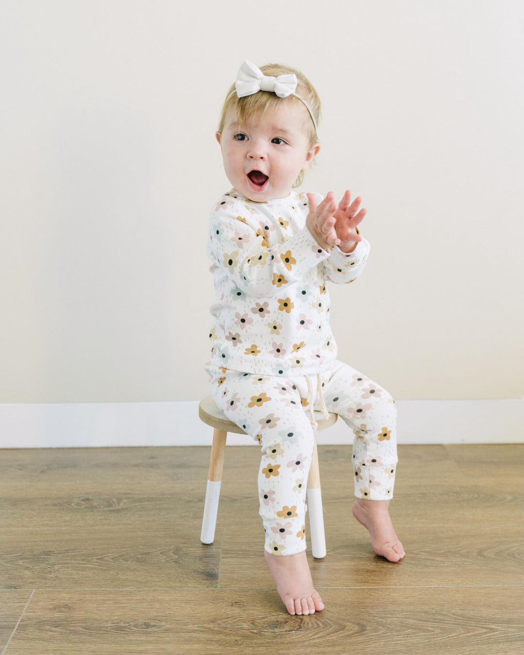 Girls Floral Lounge Set